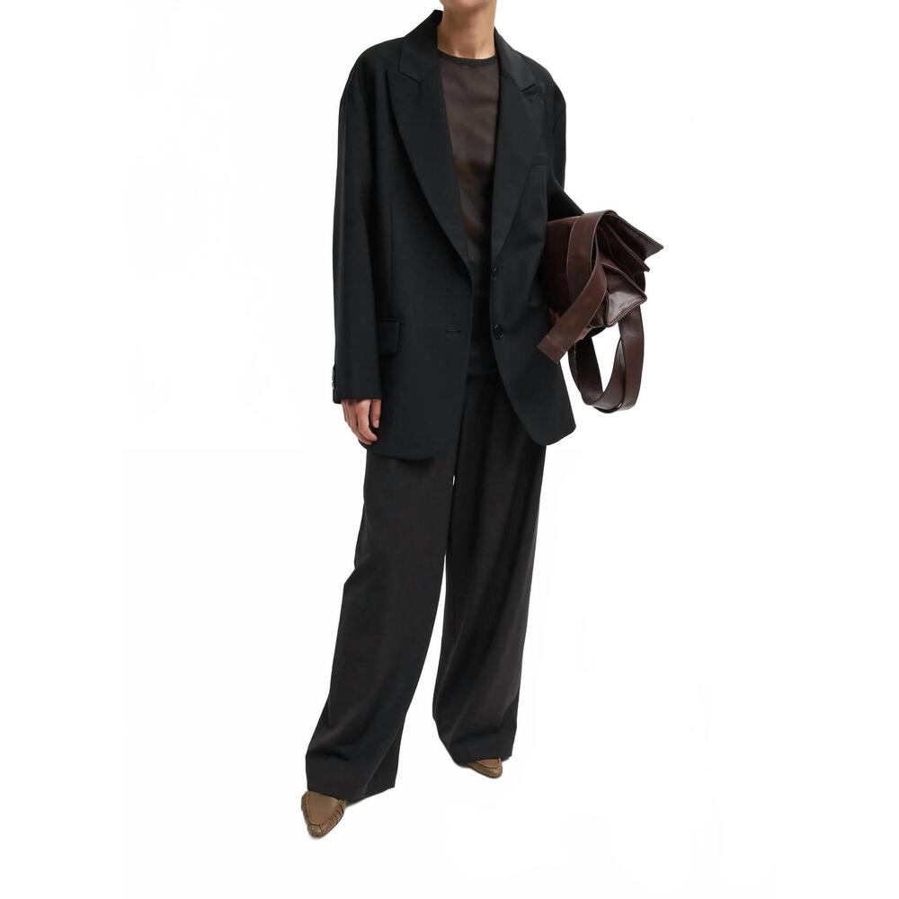 NEW TIBI tropical wool stella pant in black - Picture 6 of 6
